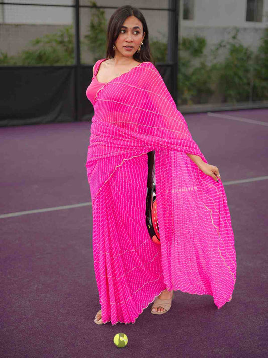 Royal Rani Leheriya Georgette Saree
