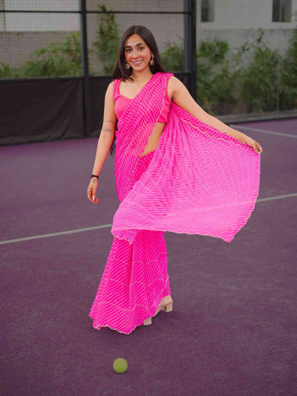 Royal Rani Leheriya Georgette Saree